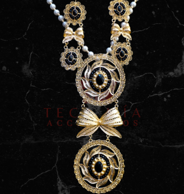 Set moño gota negra