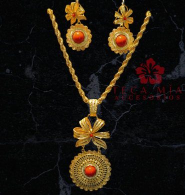 Set marcos piedra roja