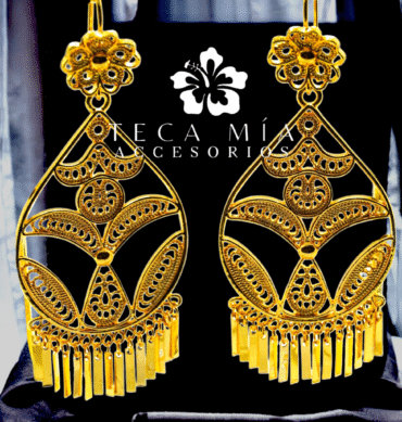 Arete filigrana pera maria