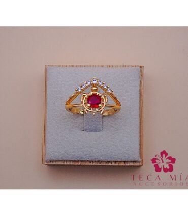 Anillo B ajustable rojo