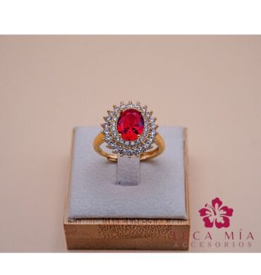 Anillo A ajustable rojo