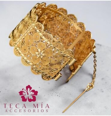 Brazalete filigrana flor